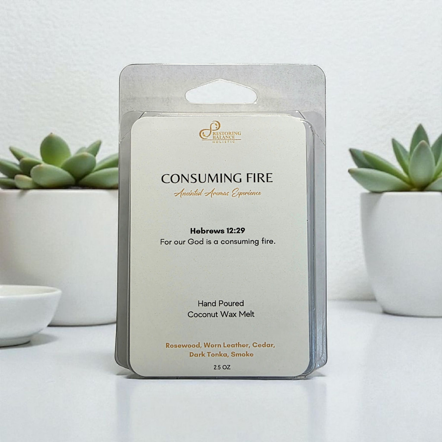 Consuming Fire Anointed Wax Melt - Restoring Balance Shop