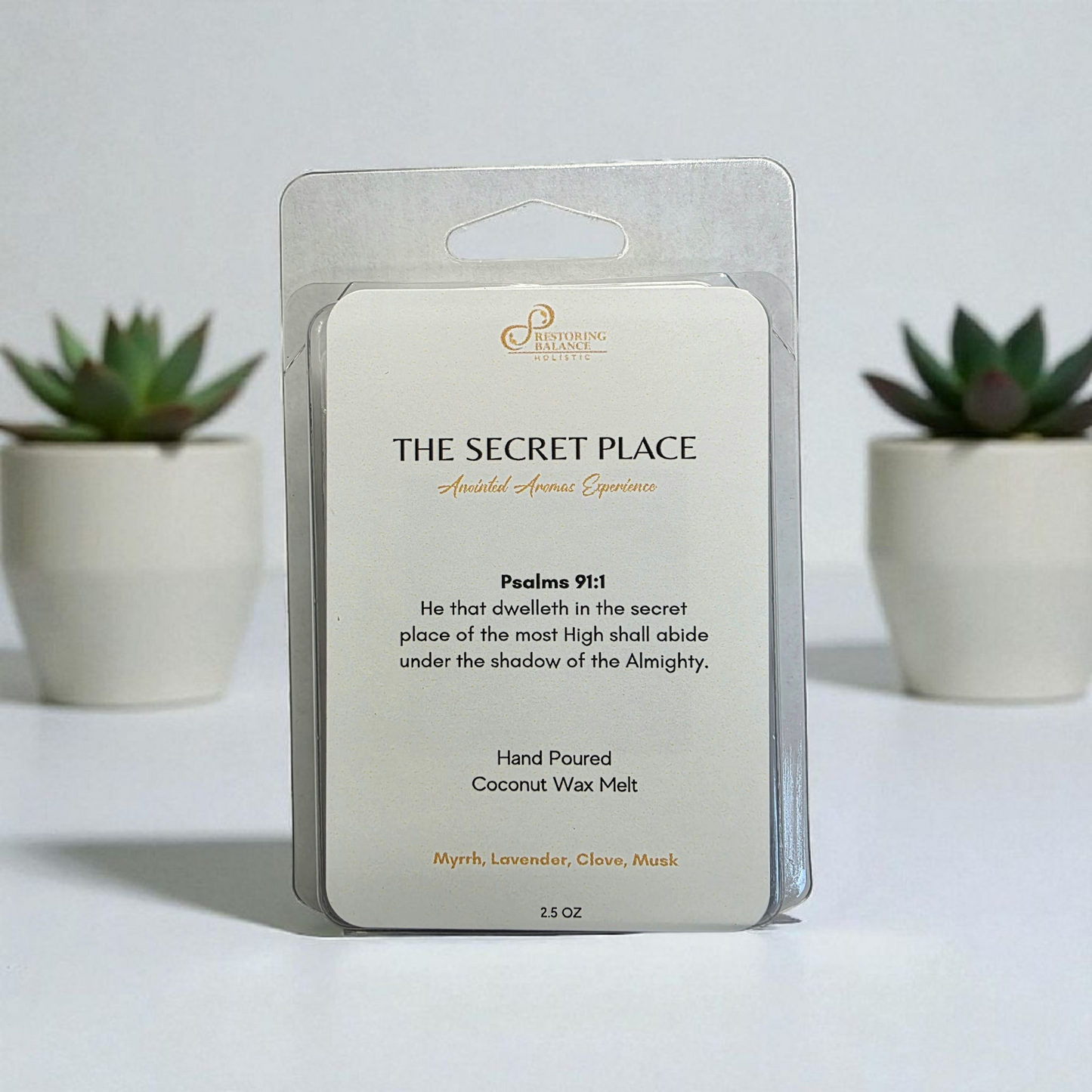 The Secret Place Anointed Wax Melt - Restoring Balance Shop
