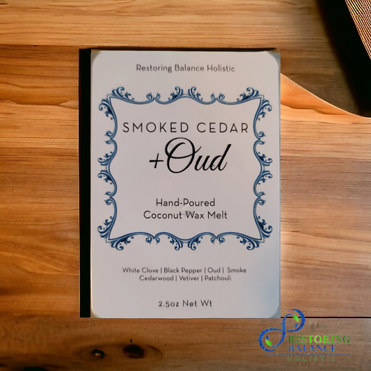 Smoked Cedar + Oud Wax Melt - Restoring Balance Shop