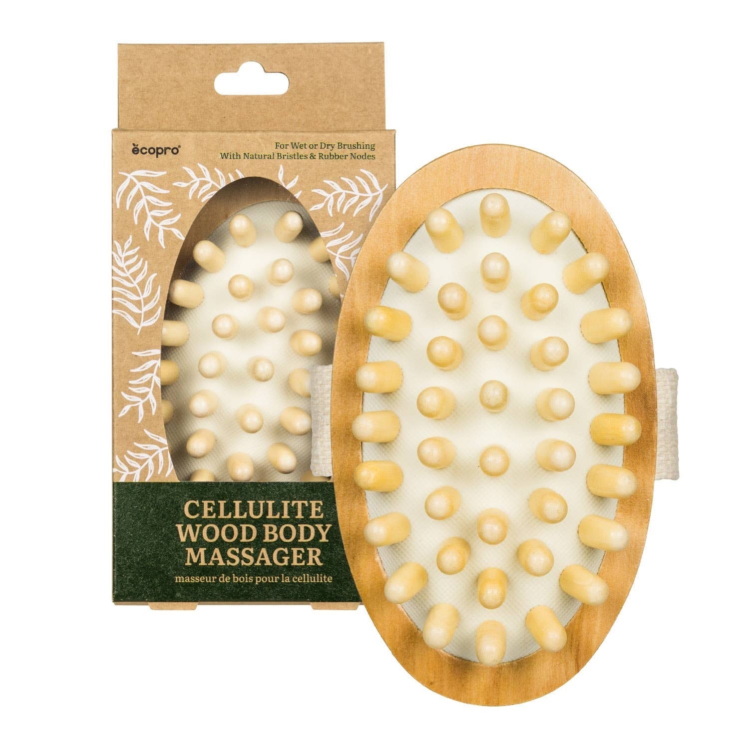 EcoPro Cellulite Wood Body Massager – Oval Shape - Restoring Balance Shop